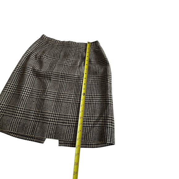 Quiet luxury houndstooth silk skirt Doncaster lined classic Size 6 - Picture 6 of 8